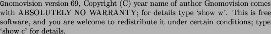 \begin{texttt}
Yoyodyne, Inc., hereby disclaims all copyright
interest in the pr...
...xtbf{signature of Ty Coon,} 1 April 1989
Ty Coon, President of Vice
\end{texttt}